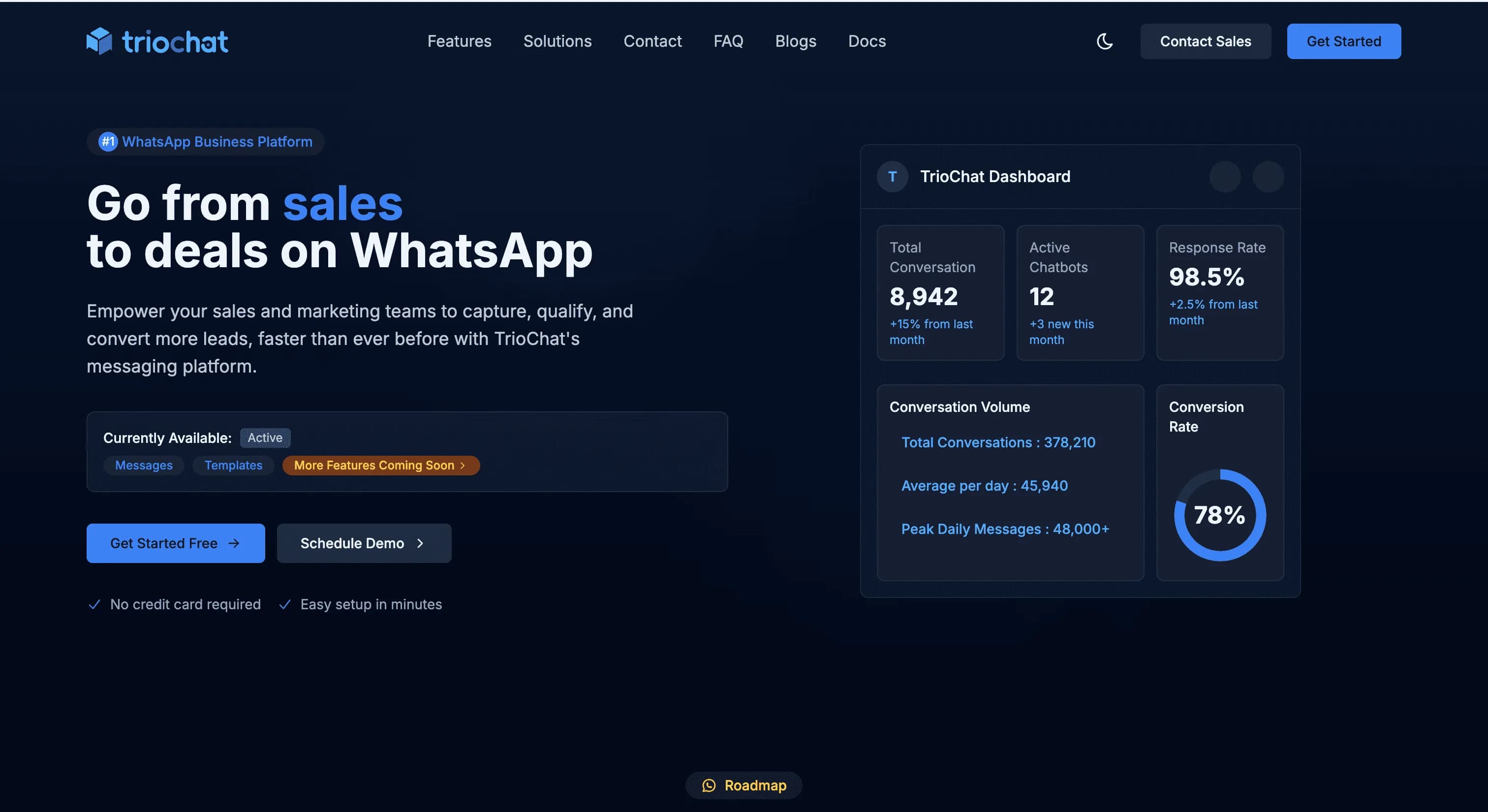 Triochat - WhatsApp Business API Platform